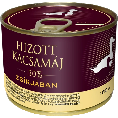 Hízott kacsamáj zsírjában 180 g