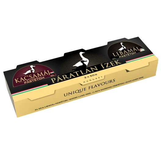 Hízott Libamáj és Kacsamáj pástétom csomag 3x50 g