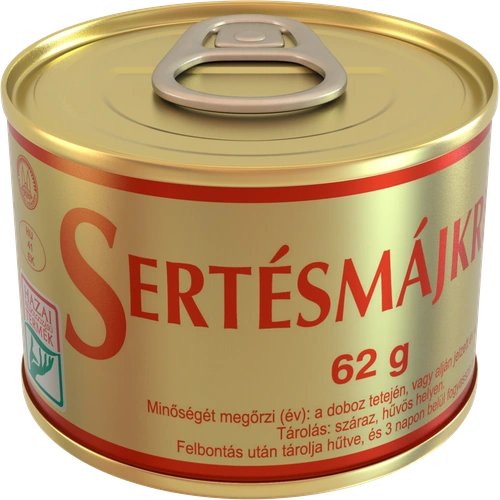 Sertésmájkrém 62 g tpz