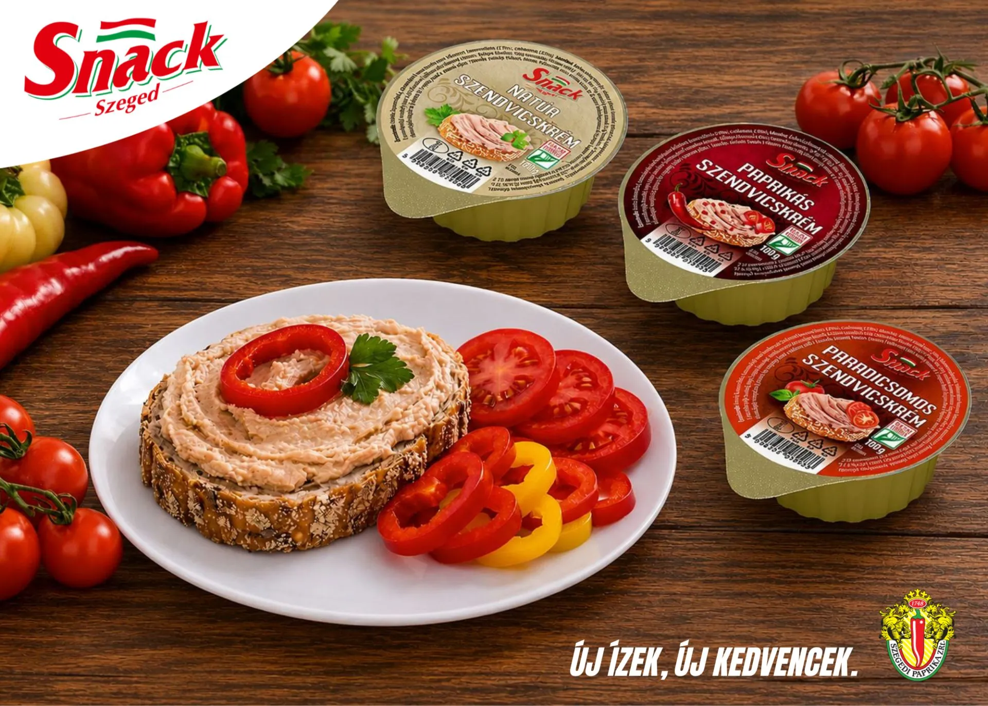 Új Snack pástétomok